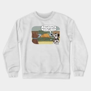 Bum sniffing school Crewneck Sweatshirt